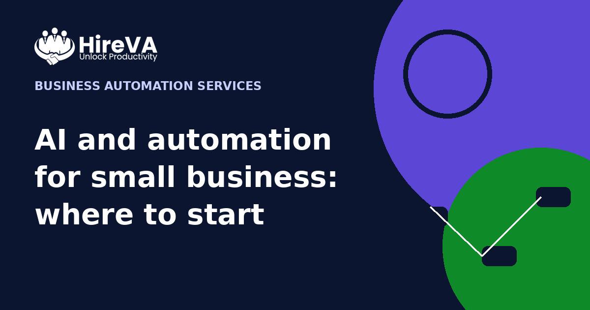AI and automation for small business: where to start