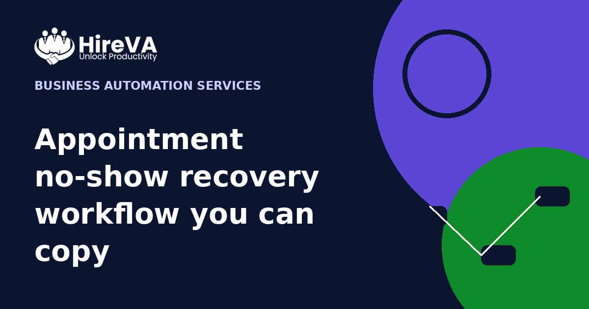 Appointment no-show recovery workflow you can copy