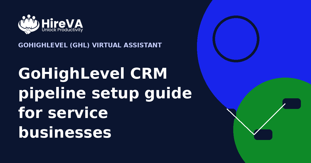 GoHighLevel CRM pipeline setup guide for service businesses