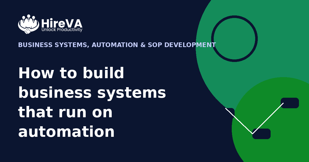 How to build business systems that run on automation
