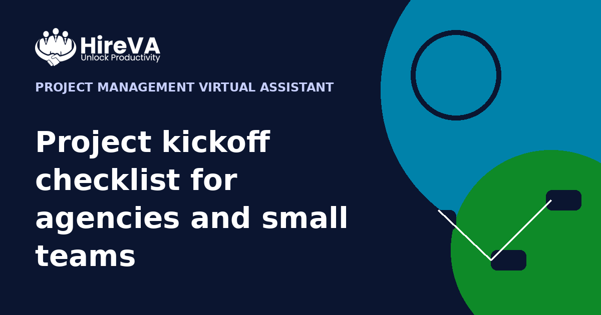 Project kickoff checklist for agencies and small teams
