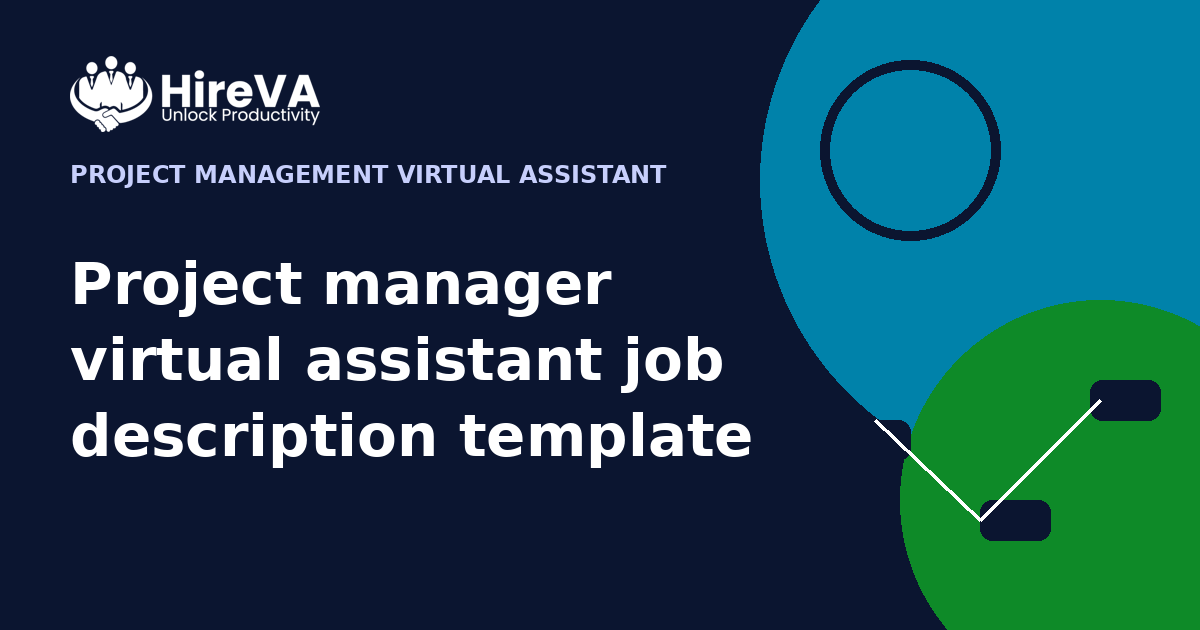 Project manager virtual assistant job description template