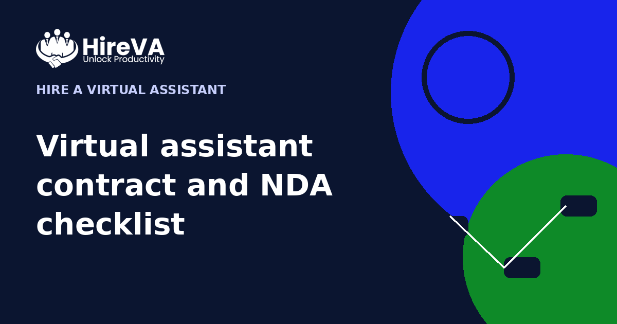 Virtual assistant contract and NDA checklist