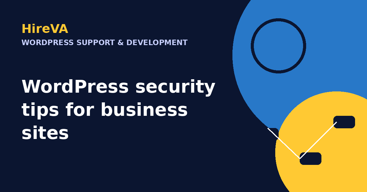 WordPress security tips for business sites