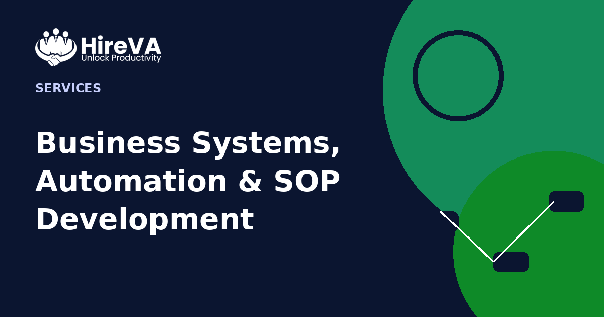 Business Systems, Automation & SOP Development by HireVA