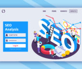 SEO Isometric Page Design