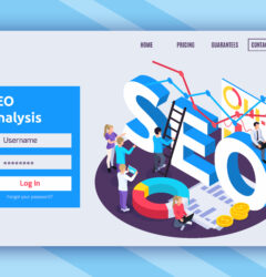 SEO Isometric Page Design