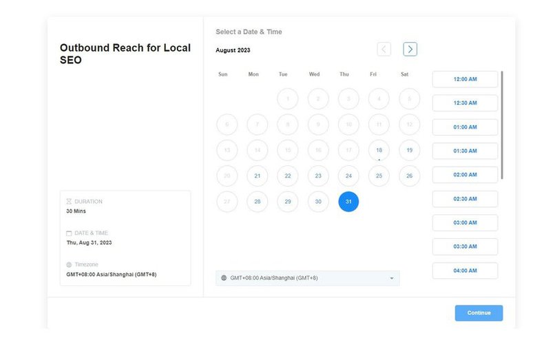 gohighlevel Appointment schedule